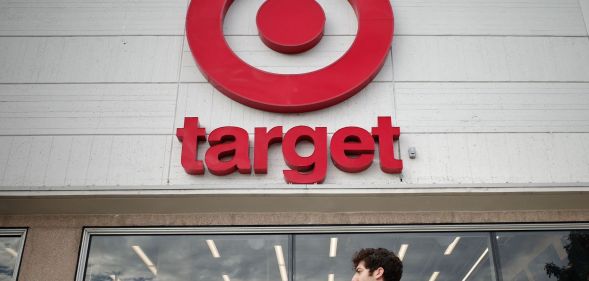 A picture of the red bullseye logo for retailer Target, which has come under fire from right-wing media outlets and anti-LGBTQ+ groups because of the store's Pride collection