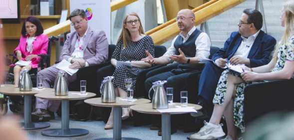 The panelists at the PinkNews Edinburgh reception 2023