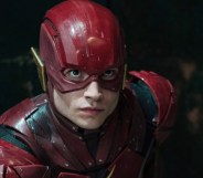 Ezra Miller as The Flash. (Warner Bros)