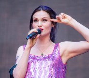 Pride Cymru 2023 headliner Sophie Ellis-Bextor performing on stage supporting Westlife at Wembley Stadium on August 06, 2022 in London, England.