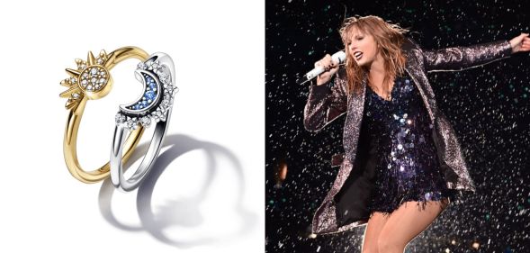 Taylor Swift fans are selling out these sun and moon rings from Pandora.