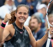 Gay Russian women's tennis player Daria Kasatkina at the 2017 US Open at the USTA Billie Jean King National Tennis Center on September 2, 2017 in the Flushing neighborhood of the Queens borough of New York City.