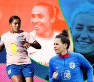 LGBTQ FIFA Women's World Cup 2023 players Megan Rapinoe, Marta Vieira da Silva, Jess Carter, Merel van Dongen