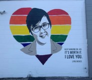 Lyra McKee mural in Orlando, Flordia.