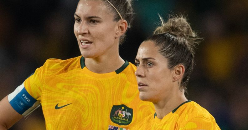 Matilda players during the 2023 Women's World Cup.