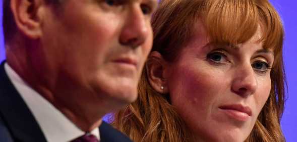 Angela Rayner (R) and Keir Starmer (L)