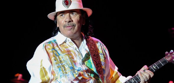 Legendary Mexican American guitarist Carlos Santana has apologised after saying that being transgender 'ain't right' at his New Jersey concert last month. (Getty Images)