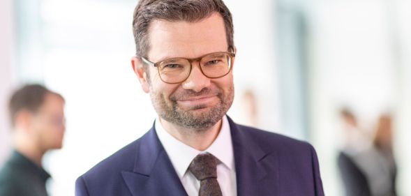 Justice minister, Marco Buschmann, smiling. Germany's Federal Cabinet has approved plans to make it easier for trans and non-binary people to change their name and gender.