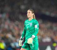 Mary Earps of England looks on during the FIFA Women's World Cup 2023 Final match between Spain and England