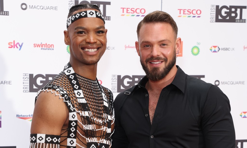 Johannes Radebe (L) and John Whaite (R).