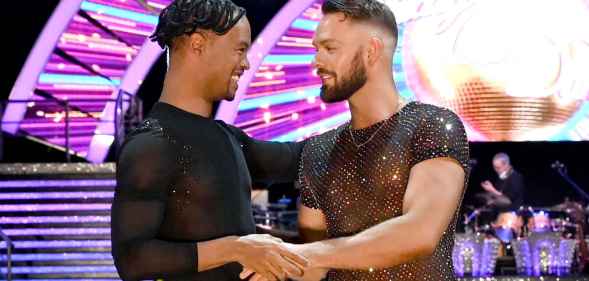 Johannes Radebe and John Whaite on the 2022 Strictly tour (Getty)