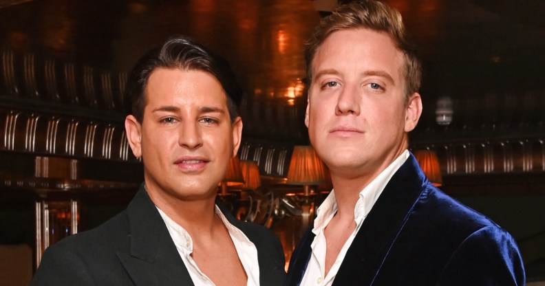 Made in Chelsea husbands Gareth (L) and Ollie (R) Locke announce birth of twins.