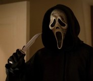 Scream killer Ghostface holding a knife in Scream VI