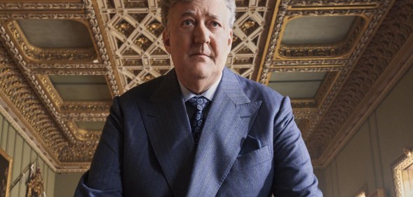 Stephen Fry plays a homophobic bully as King James III in Red, White & Royal Blue.