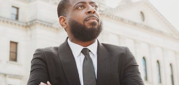 Fabian Nelson after winning a Democratic primary runoff for House District 66.