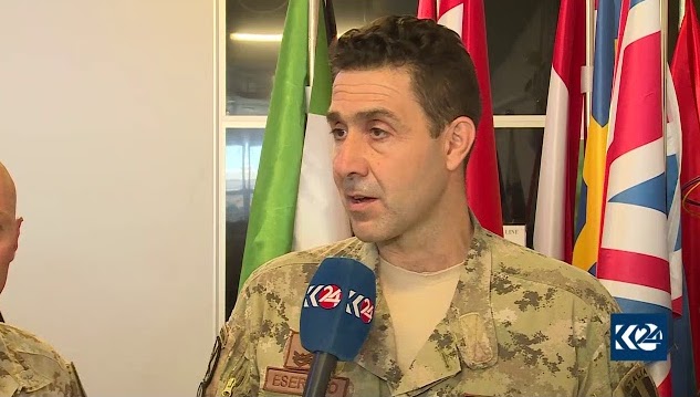 Italian general Roberto Vannacci gives an interview to TV Network Kurdistan 24