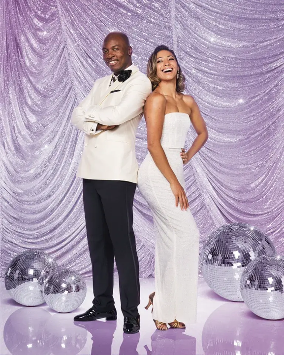 Eddie Kadi and Karen Hauer. (