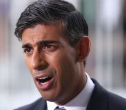 Rishi Sunak speaking at a conference.