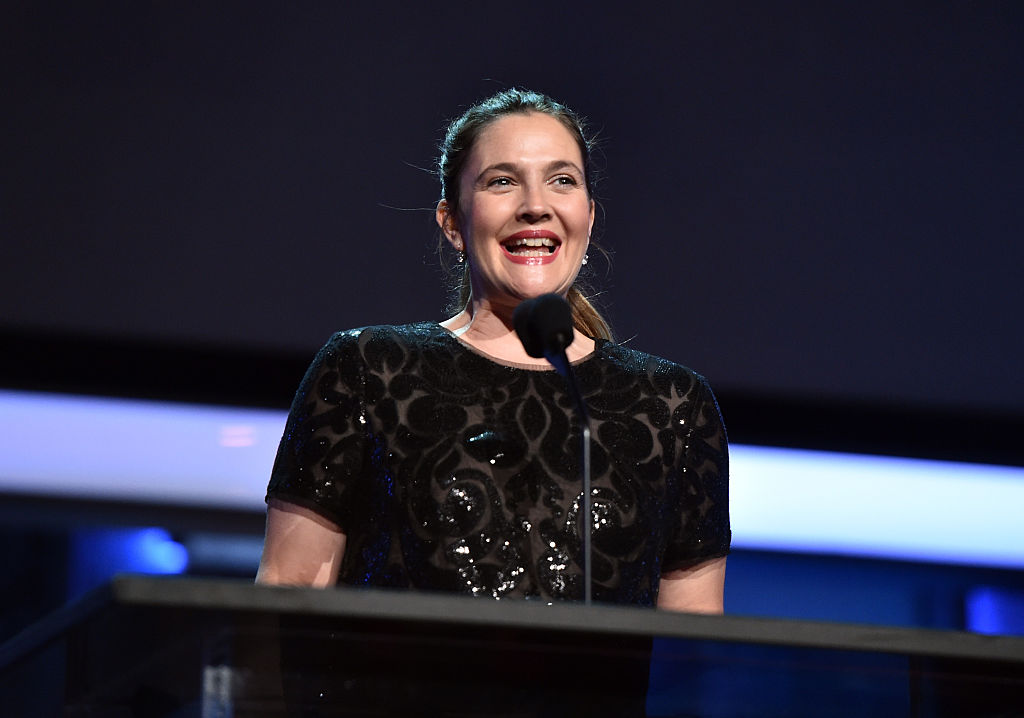 Drew Barrymore speaks onstage during American Film Institute's 44th Life Achievement Award Gala Tribute show to John Williams.