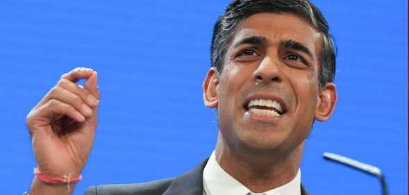 Rishi Sunak at Conservative Party conference