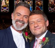 Peter Ash as Paul (L) and Daniel Brocklebank as Billy (R) in Coronation Street.