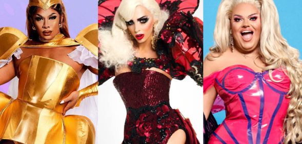 The Drag Race promo photos of Kween Kong, Alyssa Edwards and Kitty Scott-Claus.