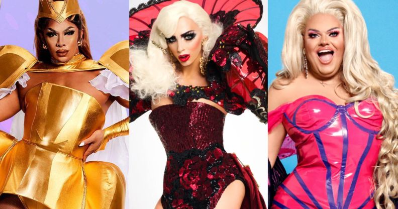 The Drag Race promo photos of Kween Kong, Alyssa Edwards and Kitty Scott-Claus.