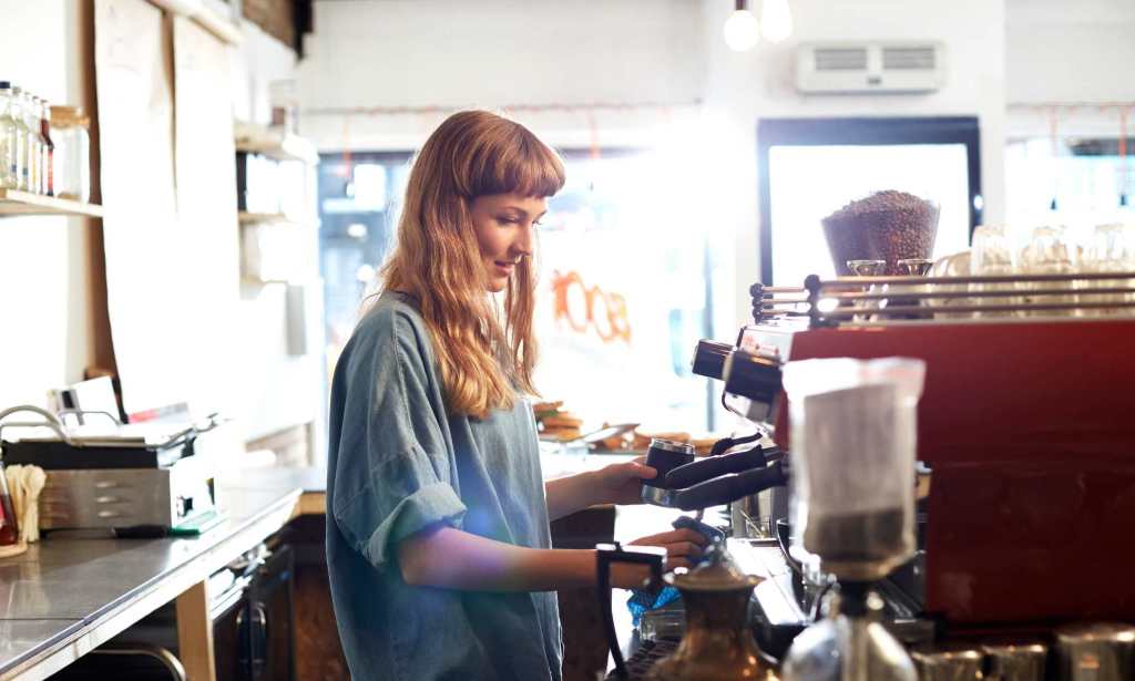 Coffee shop worker