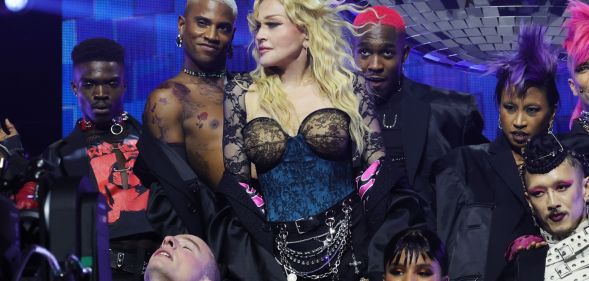 Madonna at the Celebration Tour.