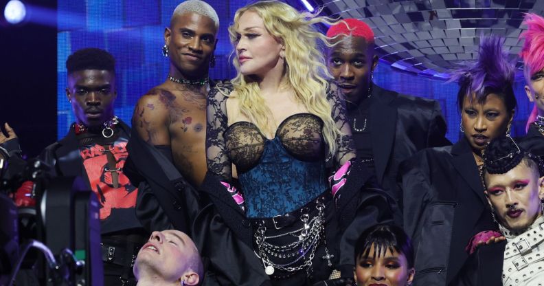 Madonna at the Celebration Tour.