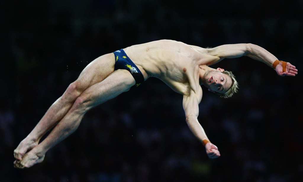 Australian Olympian Matthew Mitcham at the 2008 Beijing Olympics