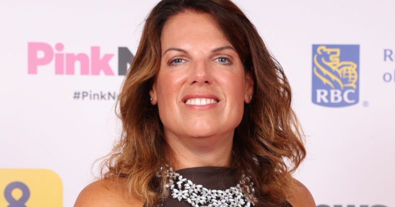 Caroline Nokes pictured at the PinkNews Awards 2023.