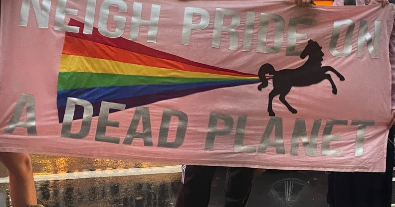 Fossil Fuel Pride protesters