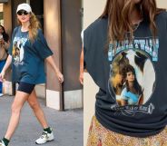 Taylor Swift wears a Shania Twain t-shirt and fans can buy the exact same one.