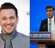 Will Young Rishi Sunak split image.