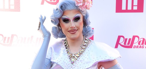 LONDON, ENGLAND - SEPTEMBER 17: Blu Hydrangea attends the Ru Paul's Drag Race UK Launch on September 17, 2019 in London, England. (Photo by Karwai Tang/WireImage)