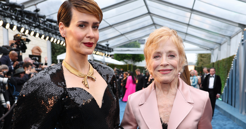 Sarah Paulson and girlfriend of nearly nine years Holland Taylor.