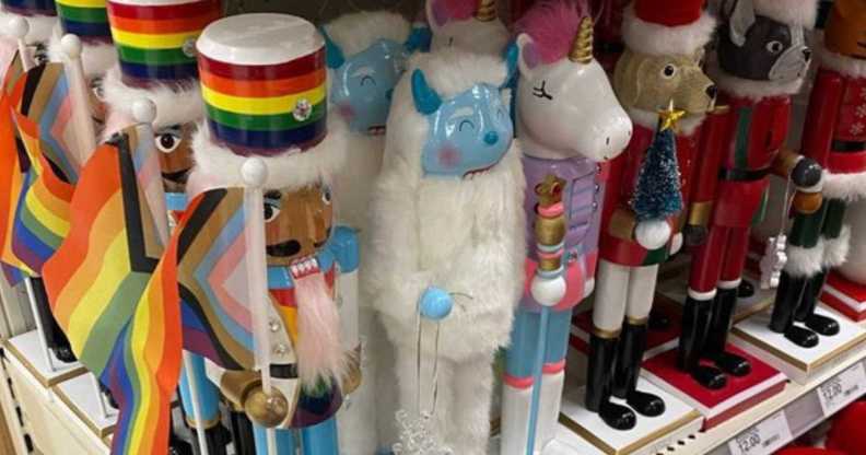 Target's LGBTQ+ themed Christmas merchandise.