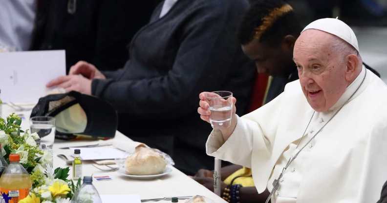 The Pope dines with trans women