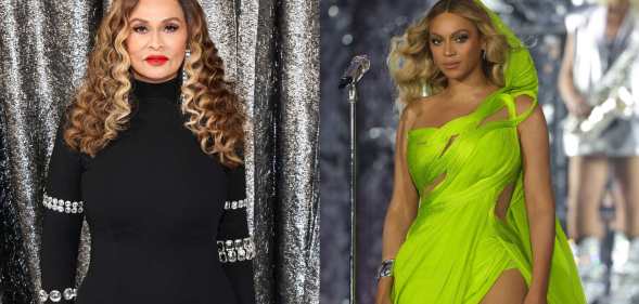 Tina Knowles and Beyoncé