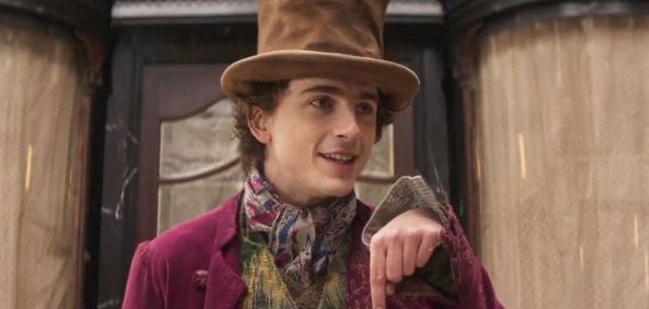 Timothée Chalamet in Wonka.