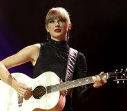 Taylor Swift performs onstage during NSAI 2022 Nashville Songwriter Awards at Ryman Auditorium on September 20, 2022 in Nashville, Tennessee.