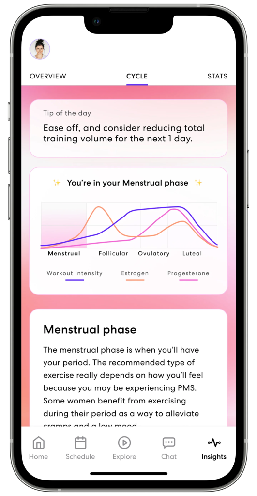 obé’s Fitness adds menstrual cycle tracking feature to its app 