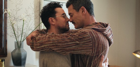 Dan Levy and Luke Evans star in Good Grief on Netflix.