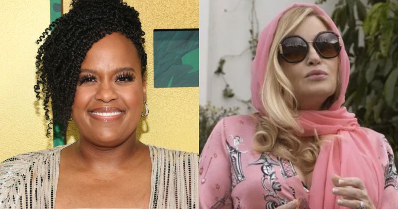 The White Lotus star Natasha Rothwell (left) and Jennifer Coolidge as Tanya McQoid.